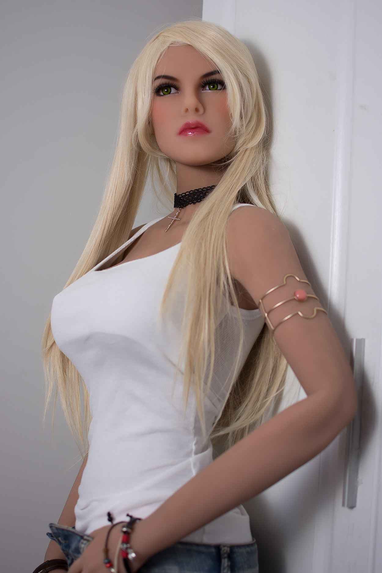 6YE Premium Anna - Blonde TPE Sexpuppe mit grünen Augen - 9