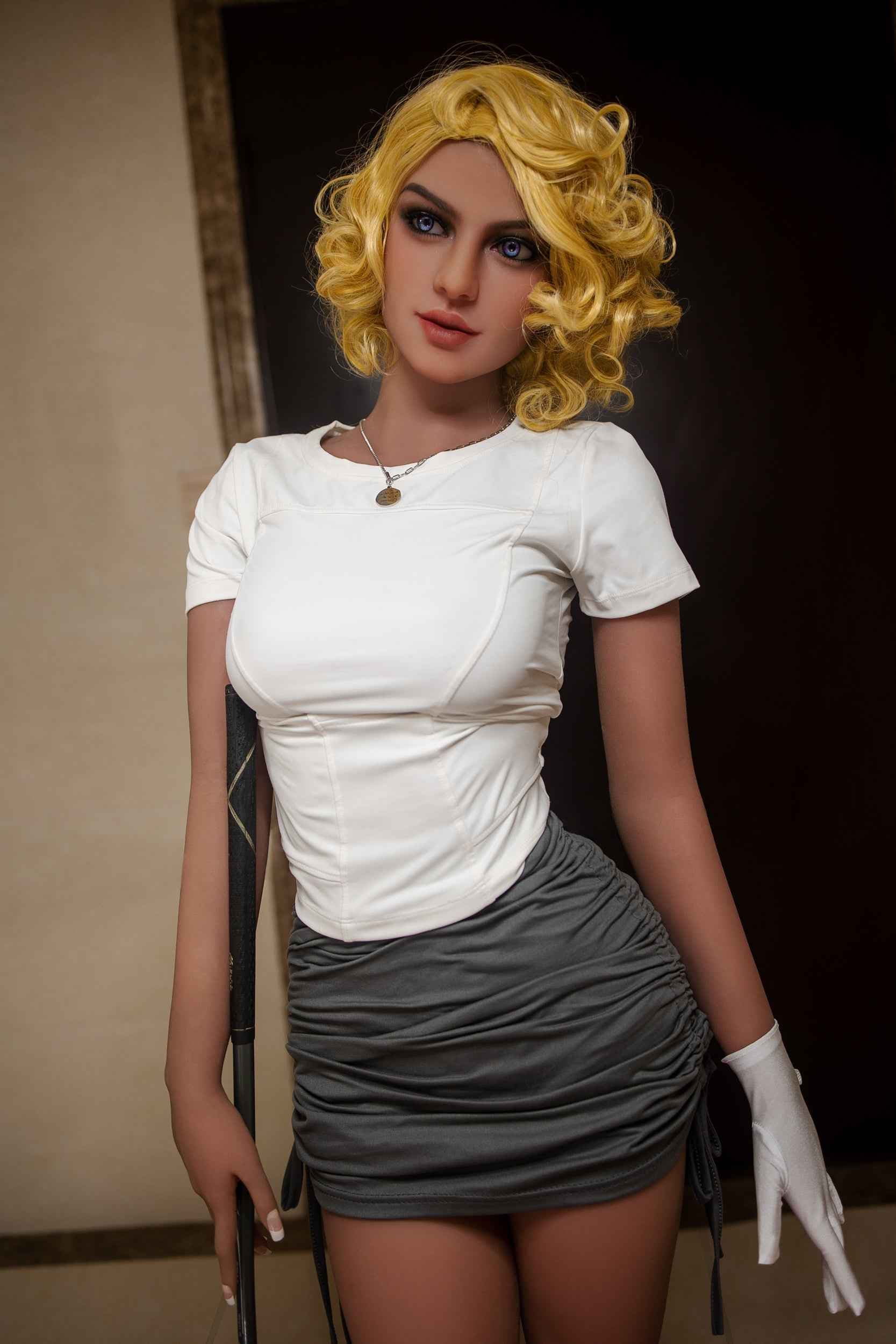 Aibei Doll Mariella - Kurvige TPE Sexpuppe mit blonden Locken - 8