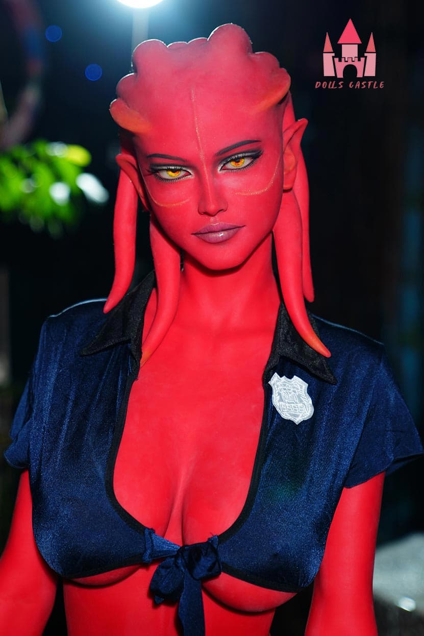 Doll Castle Fiefa - TPE Fantasy Sexpuppe mit roten Haaren - 6