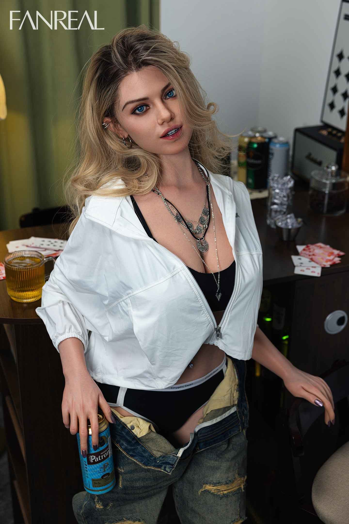 Fanreal Lilia - 160 cm TPE Sexpuppe mit blonden Haaren - 6