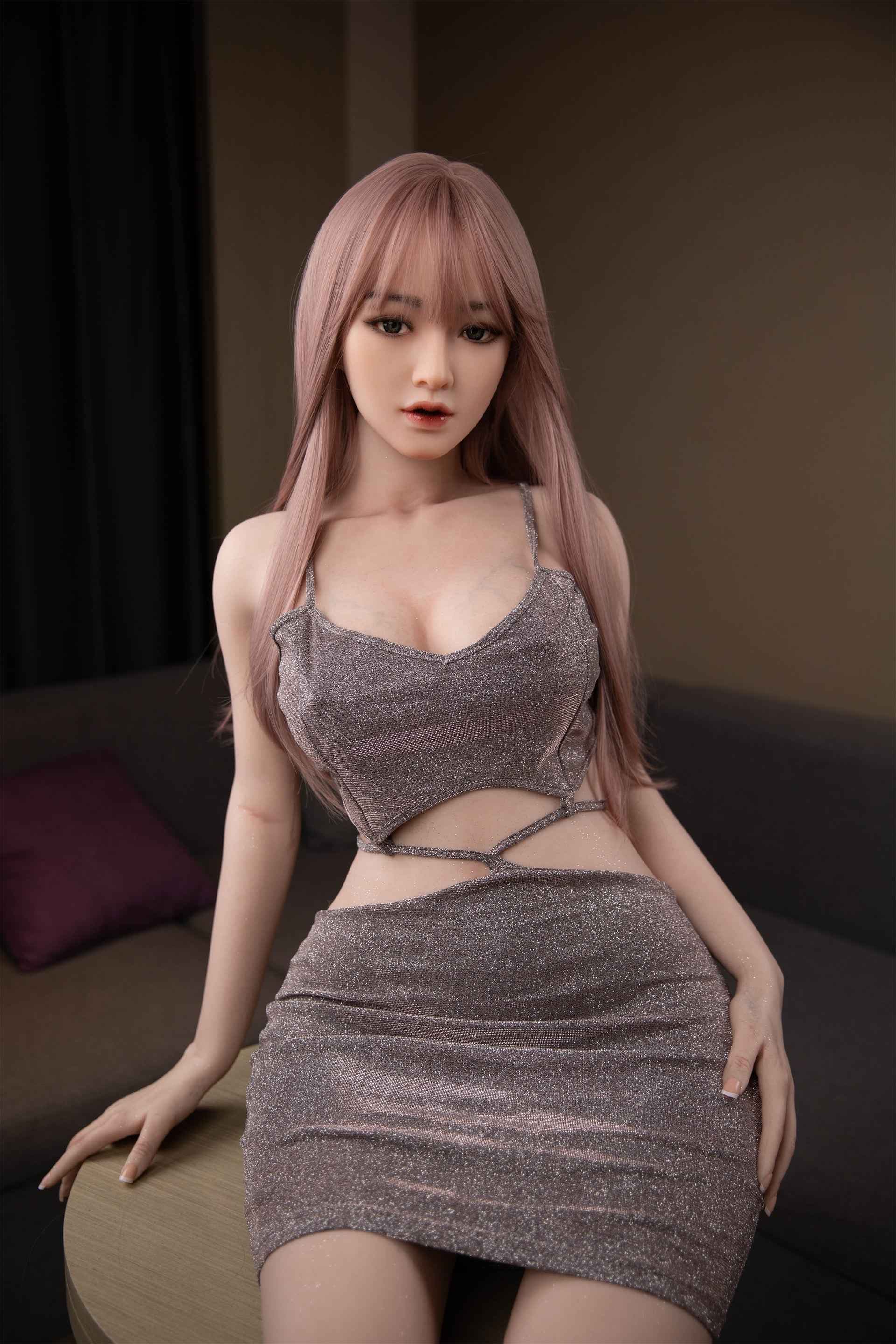 Golden Doll Inesita - Schlanke Asiatische Sexpuppe mit rosa Haar - 8