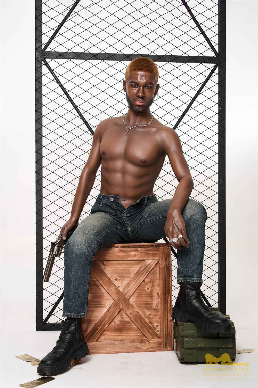 Irontech Doll Kwame - Poupée sexuelle masculine athlétique - 18