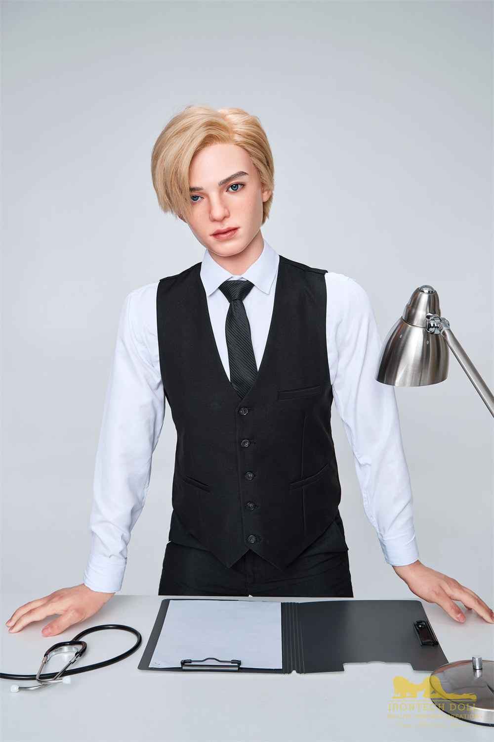 Irontech Doll Lucas - Poupée sexuelle blonde masculine en TPE - 14