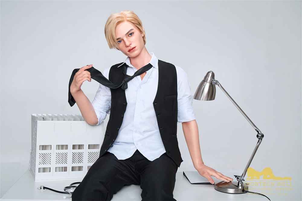 Irontech Doll Lucas - Poupée sexuelle blonde masculine en TPE - 16