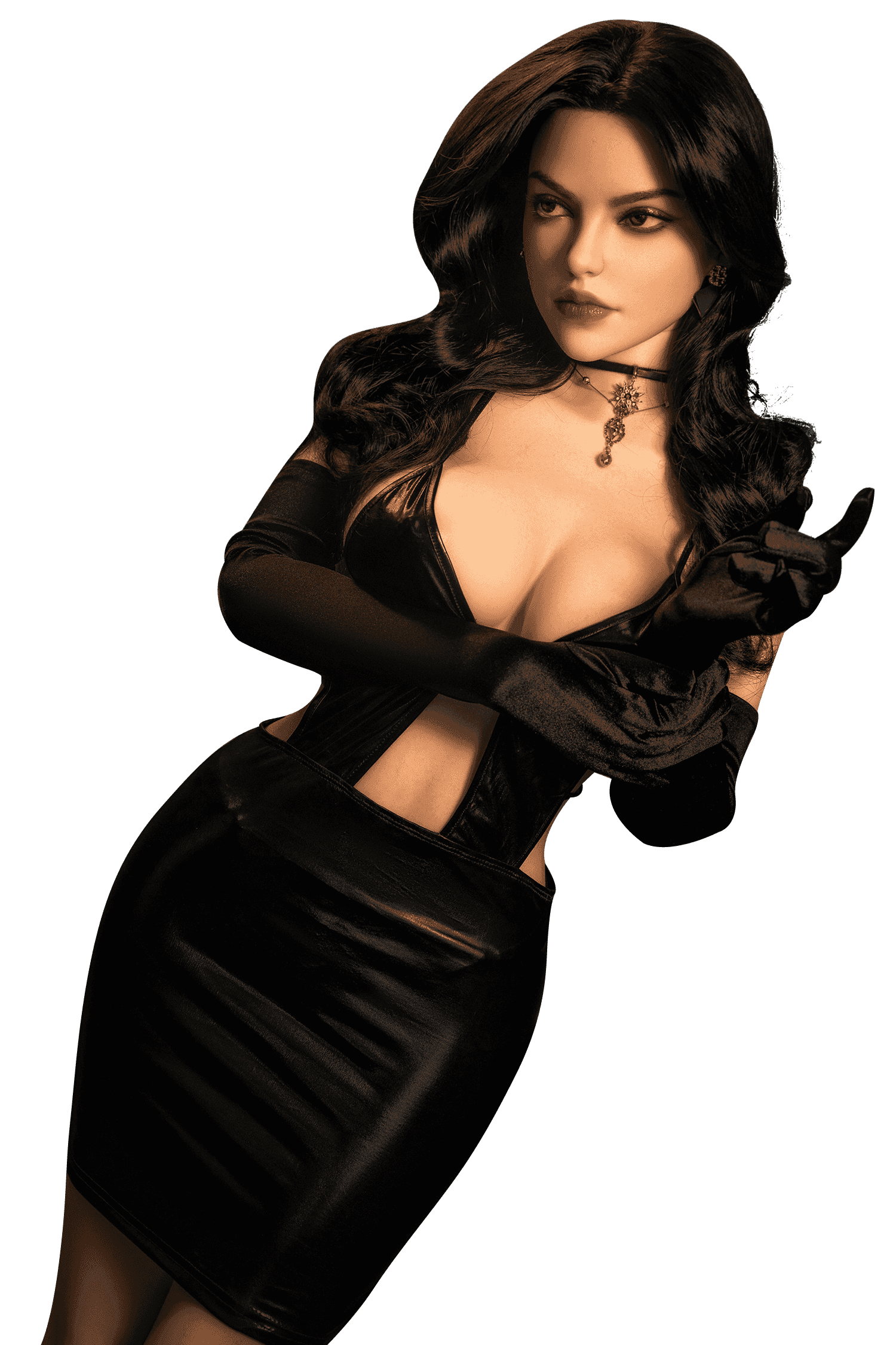 SY Doll Elina - Kurvige Premium Sexpuppe mit schwarzen Haaren - 5