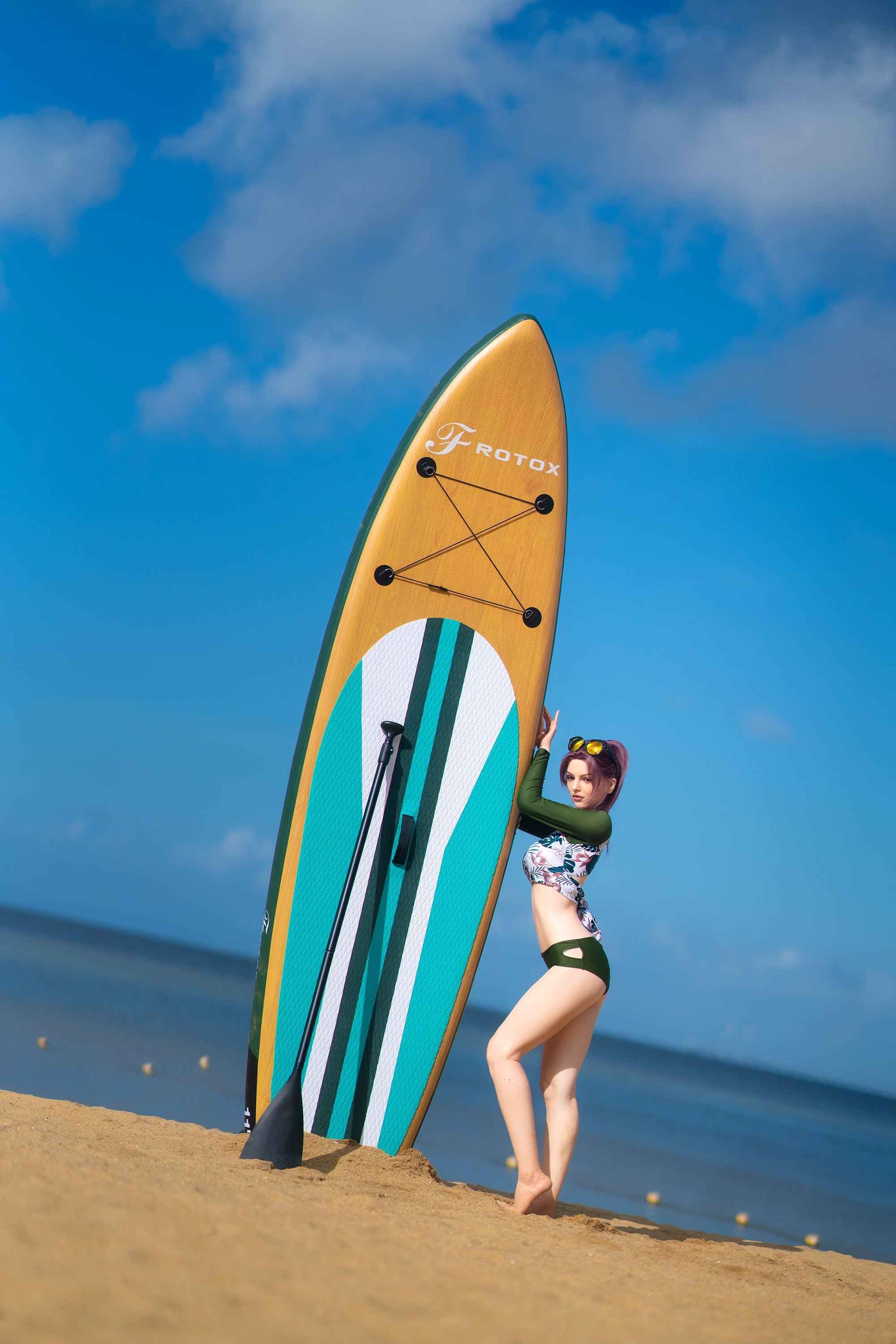 Zelex Erika - Premium Silikon Sexpuppe mit violett-rotem Haar - 3