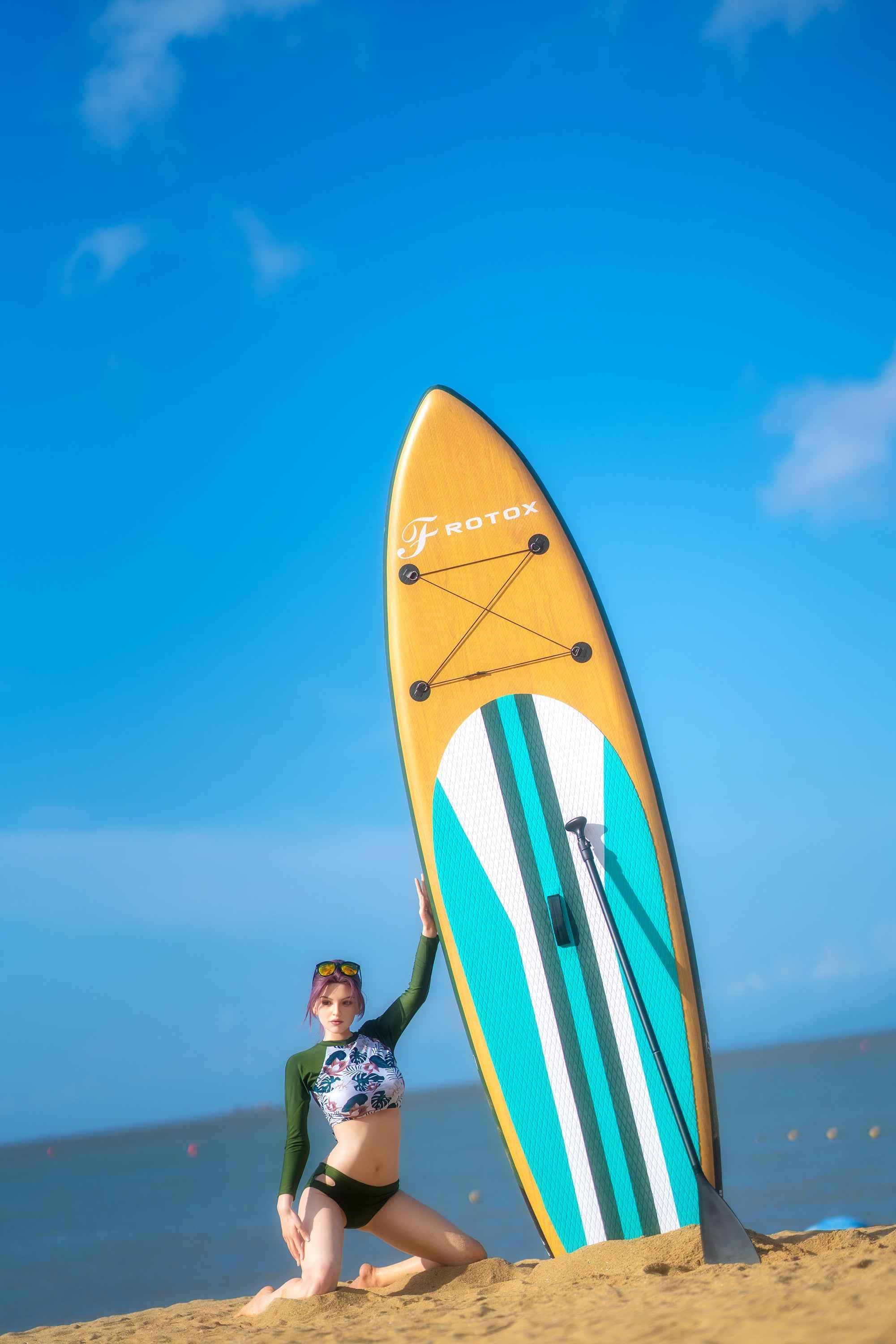 Zelex Erika - Premium Silikon Sexpuppe mit violett-rotem Haar - 5