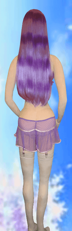 Teddy Babes Anime Lavender - Premium Anime Sexpuppe mit lila-rosa Haaren - 6