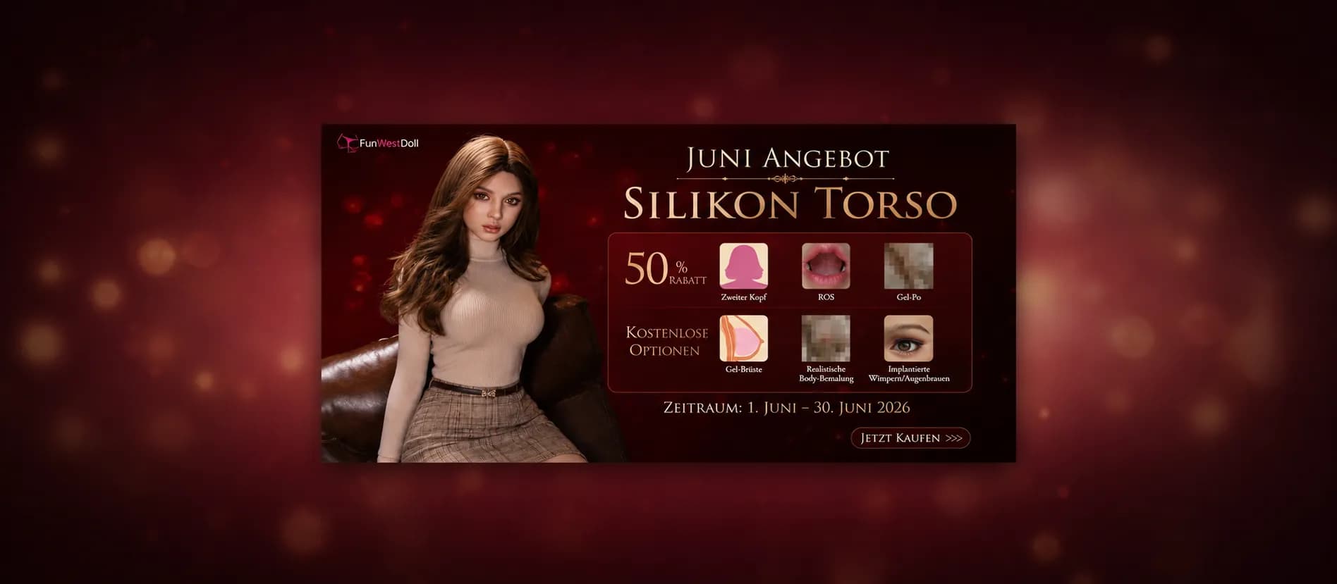 Fun-West Juni Silcon Torso