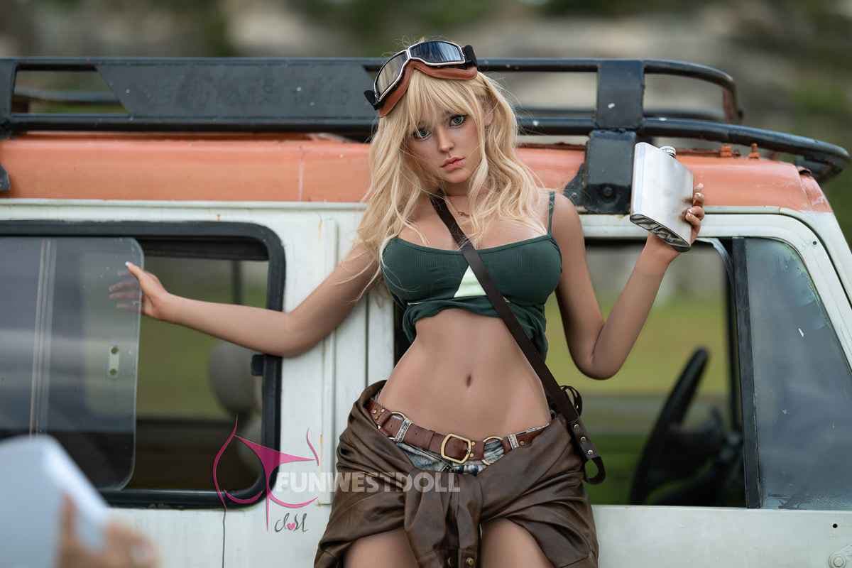 FunWest Doll Maeyva - Kurvige Silikon Sexpuppe mit blonden Haaren - 15