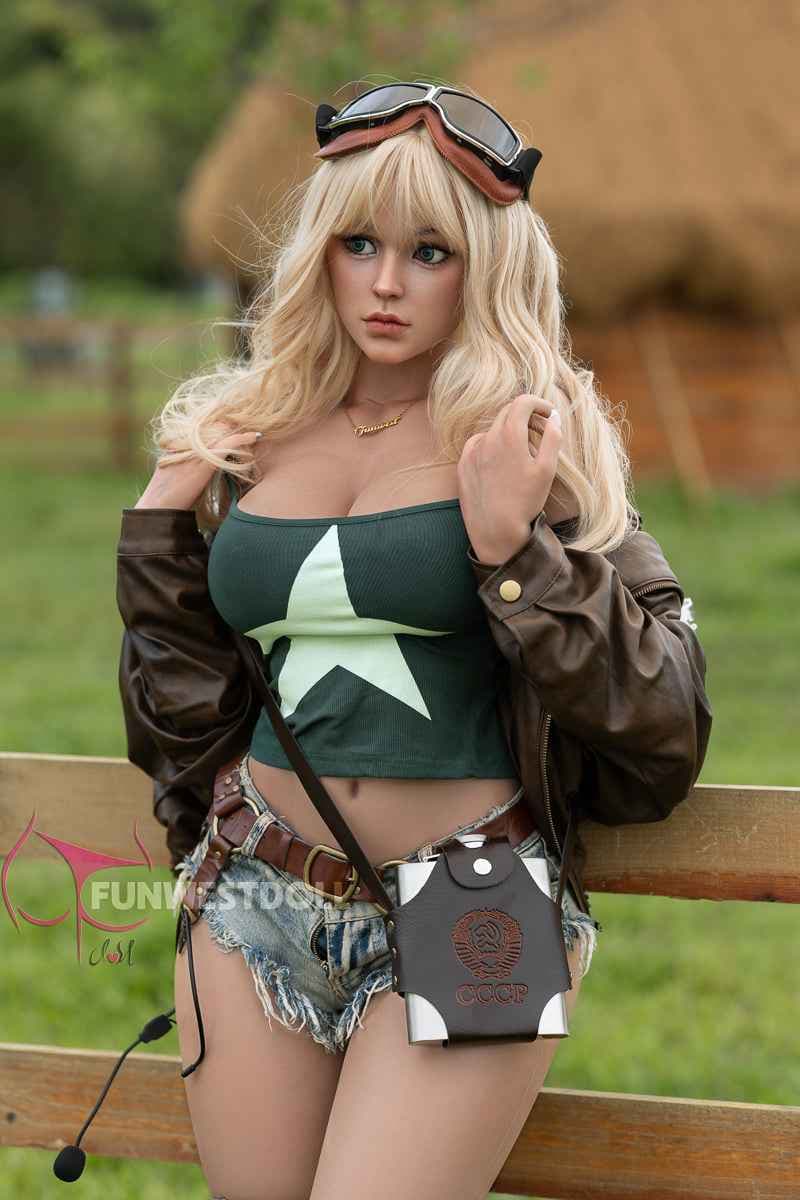 FunWest Doll Maeyva - Kurvige Silikon Sexpuppe mit blonden Haaren - 6