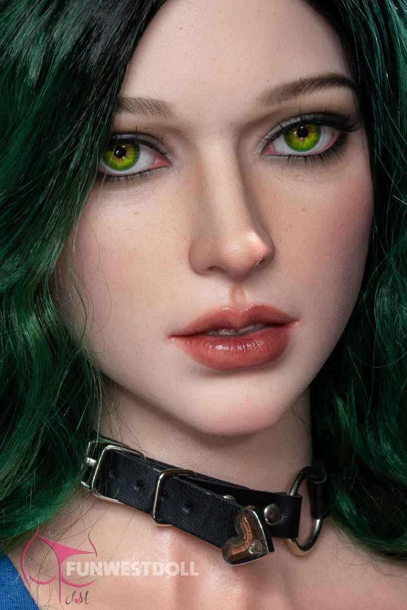 FunWest Doll Mimy - Premium Silikon Sexpuppe mit grünen Haaren - 2