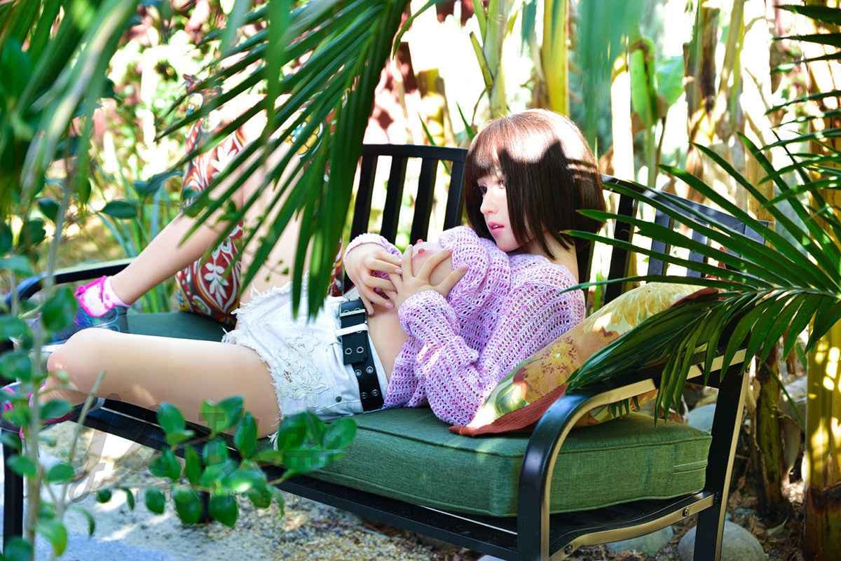 Jiusheng Doll Bella - Asiatische Sexpuppe mit dunkelbraunem Bob - 6