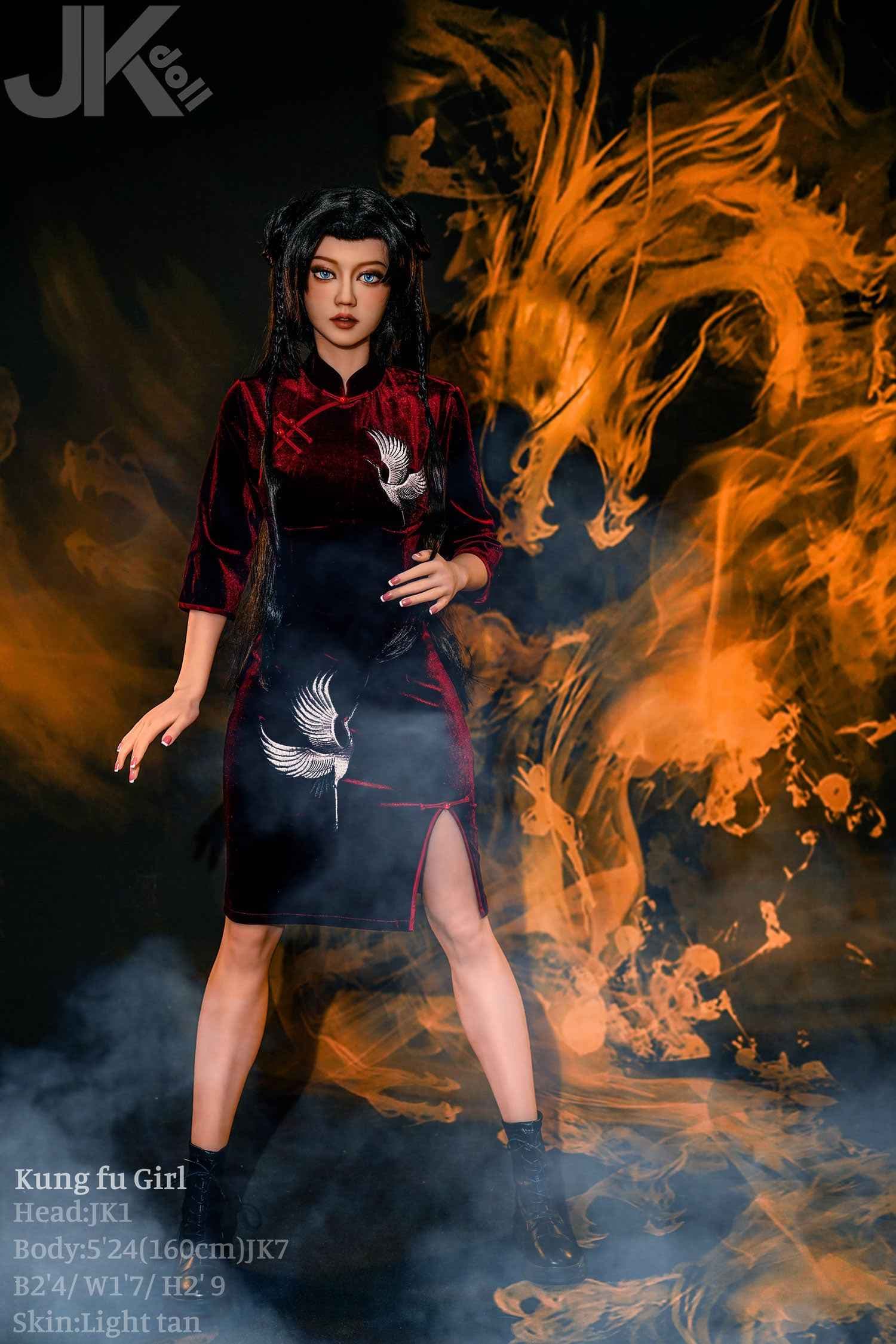 JK Doll Feyra - 160 cm Asian sex doll with blue eyes - 2