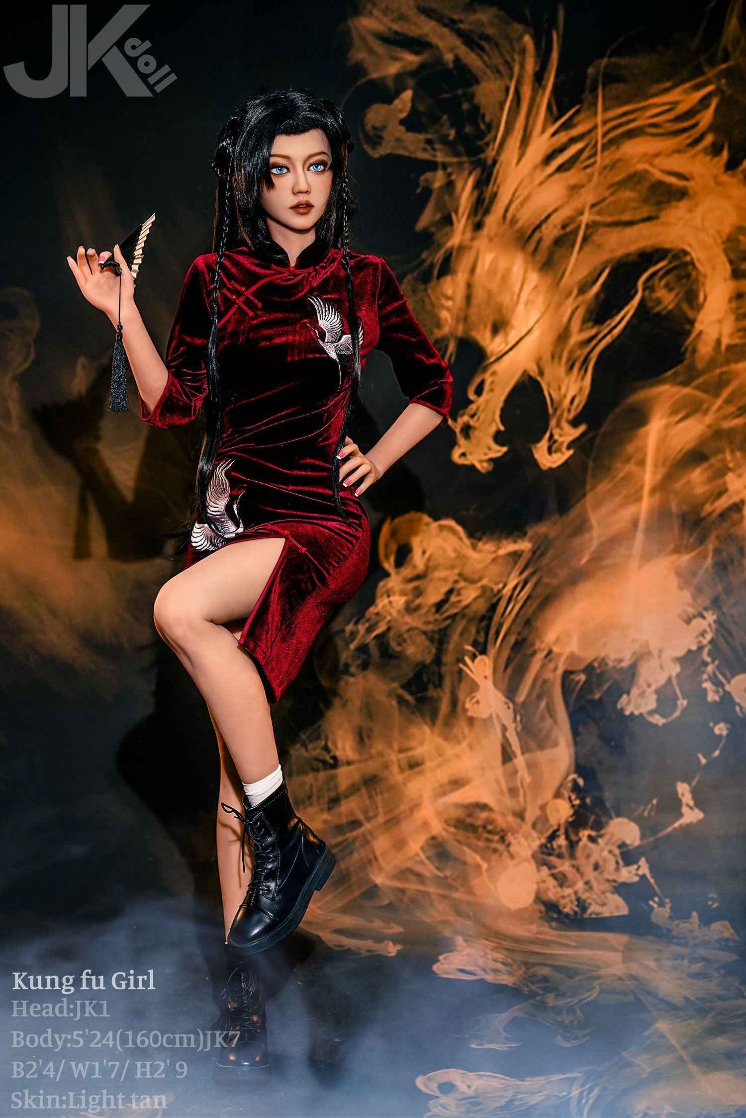 JK Doll Feyra - 160 cm Asian sex doll with blue eyes - 6