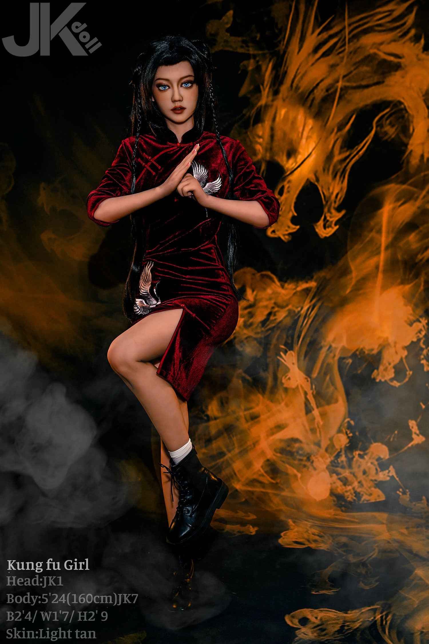 JK Doll Feyra - 160 cm Asian sex doll with blue eyes - 8