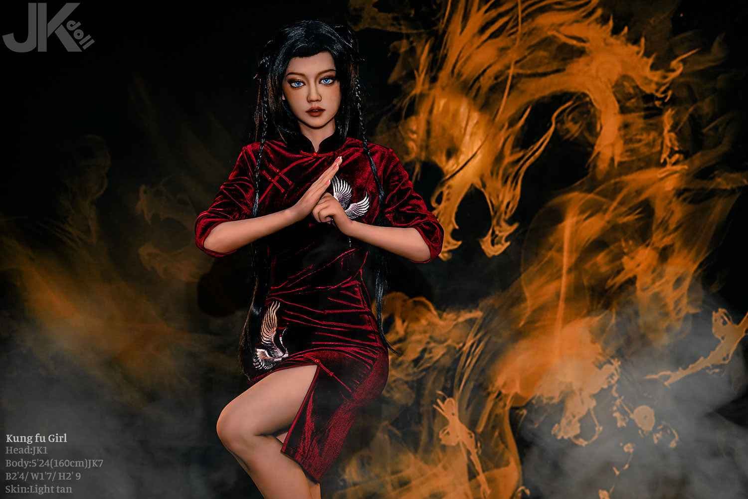 JK Doll Feyra - 160 cm Asian sex doll with blue eyes - 9