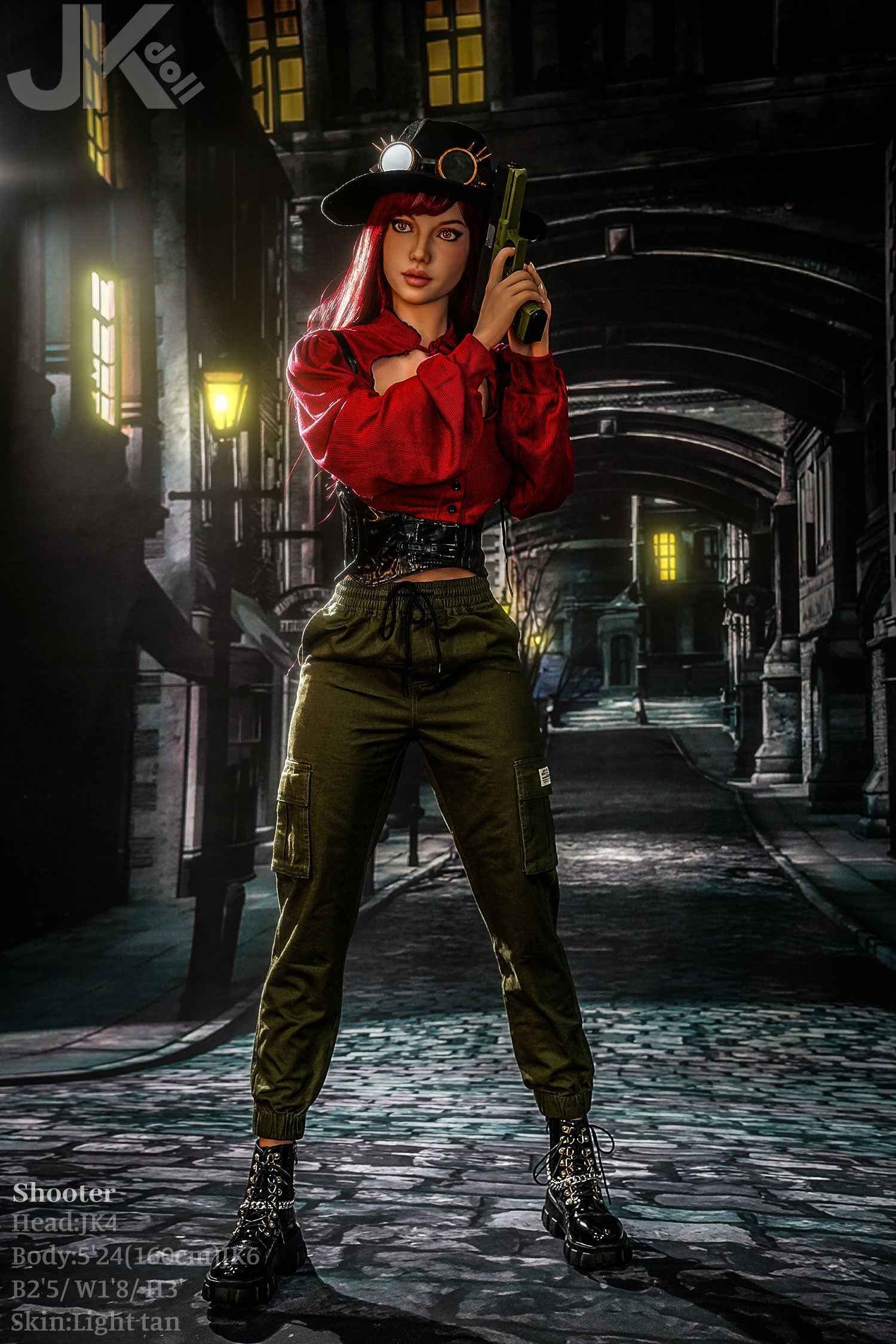 JK Doll Liz - 160 cm TPE Sexpuppe mit rotem Haar - 7