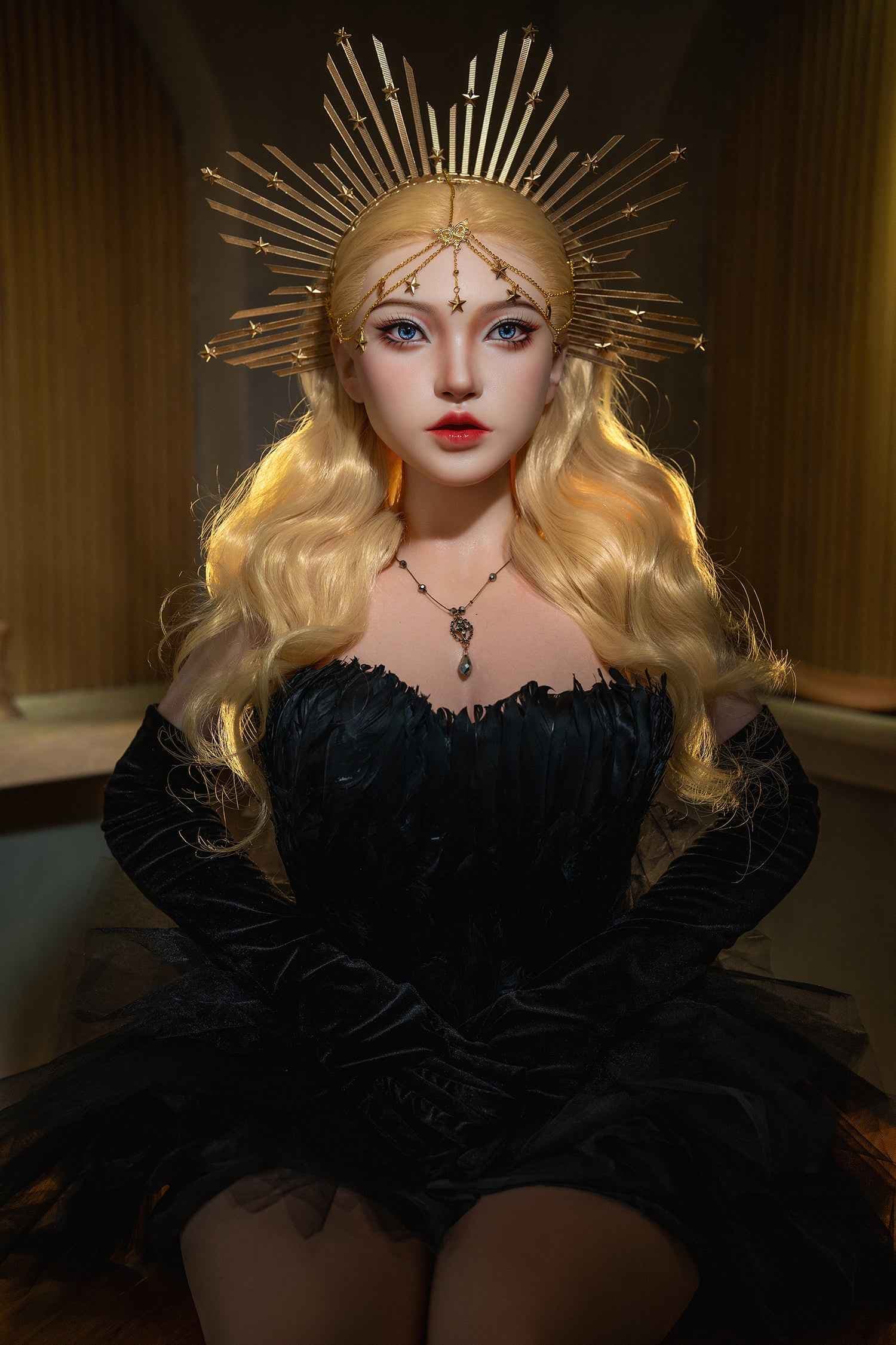 SY Doll Clelia - Fantasy Silikon Sexpuppe mit Kopfschmuck - 5