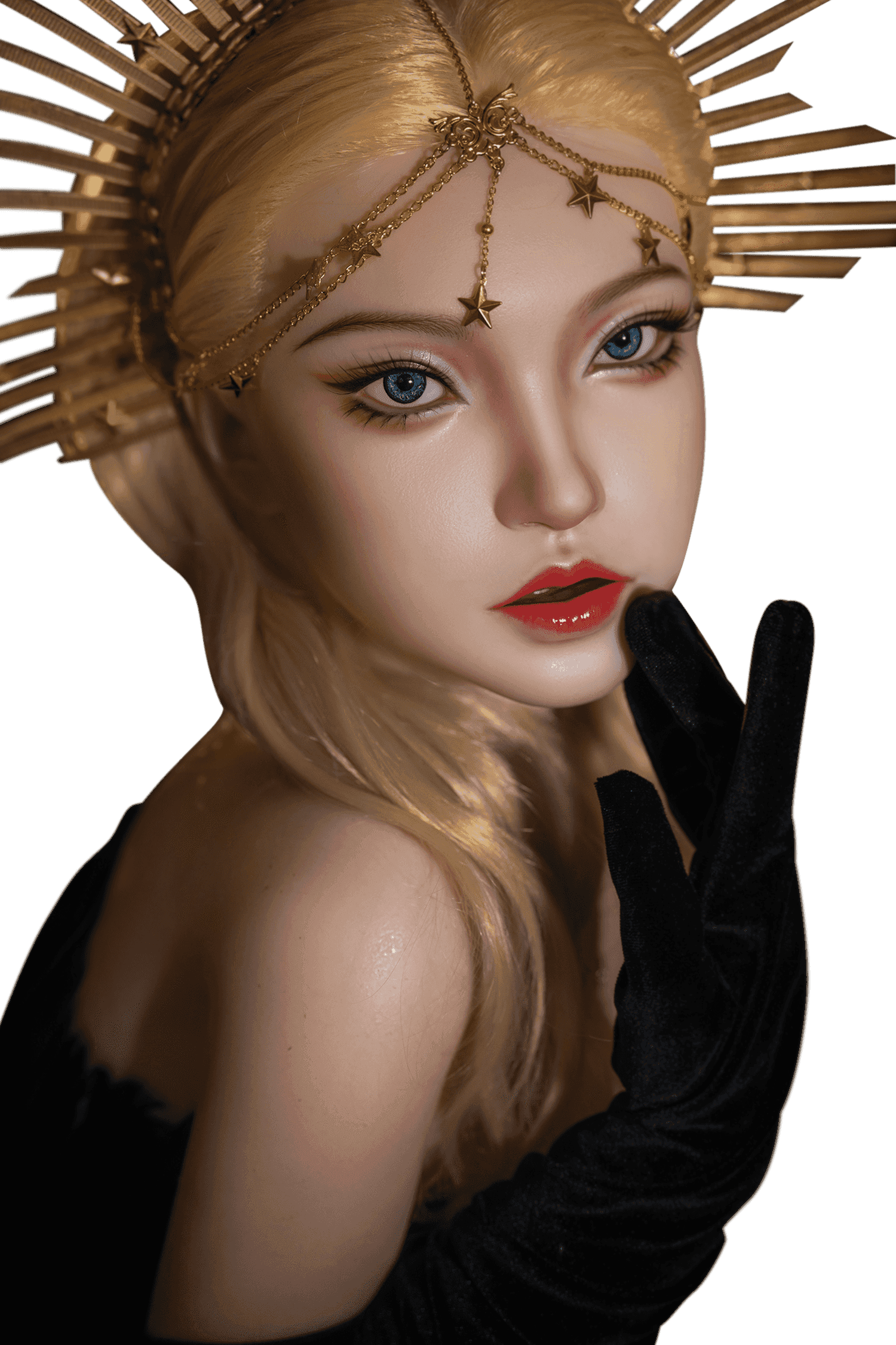 SY Doll Clelia - Fantasy Silikon Sexpuppe mit Kopfschmuck - 8