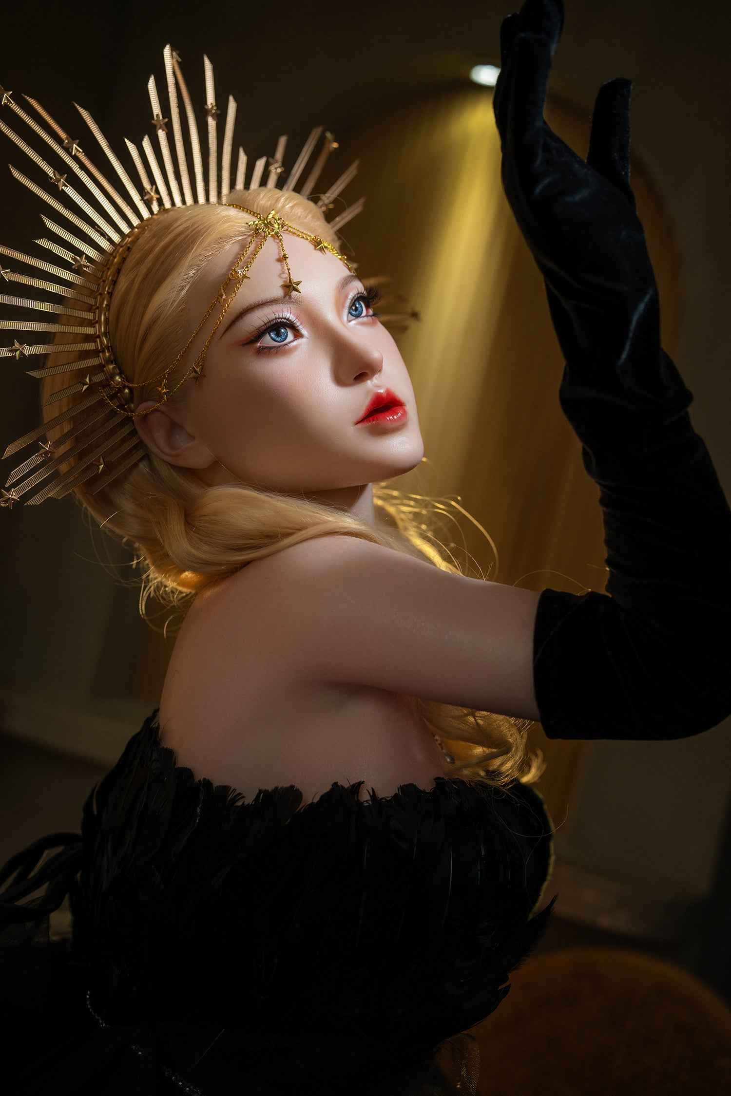 SY Doll Clelia - Fantasy Silikon Sexpuppe mit Kopfschmuck - 9